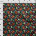 thumbnail image 3 of oneOone Tissu Polyester Spandex Rouge Clair Tissu Robe Aquarelle Tropicale Tissu Imprimé Tissu au Mètre 56 Pouces de Large, 3 of 4