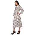 thumbnail image 2 of Moomaya Printed Robe For Girls Cotton Bathrobes For Women Wrap Dressing Gown, 2 of 6