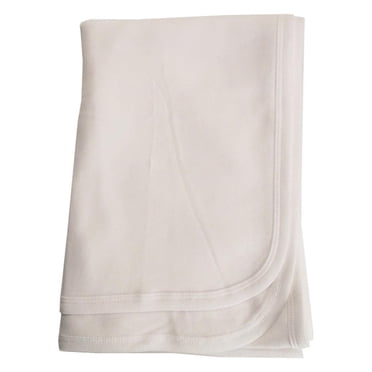 Bambini White Receiving Blanket