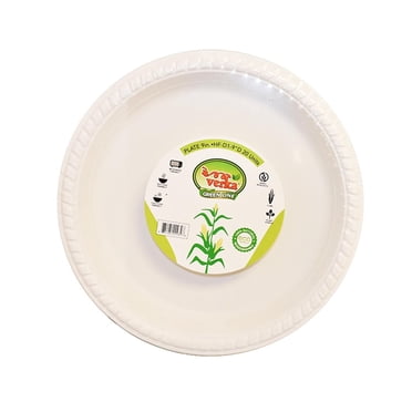 Verka Green Line Plaques jetables de 9 pouces, 20 pièces