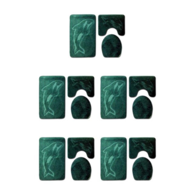 Baohd 3pieces Multi-functional Non-Slip Chenille Bath Rug Any Bathroom Eco-friendly PJ210917-A010 5Set