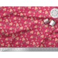 thumbnail image 2 of Soimoi Poly Georgette Fabric Leaves & Flower Floral Print Fabric by the Yard 52 Inch Wide, 2 of 3