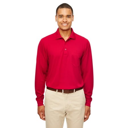 Ash City - Core 365 Adult Pinnacle Performance Long-Sleeve Piqué Polo with Pocket