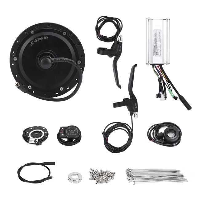 Rear Wheel Conversion Kit, 36V 500W High Strength Noise-Free High Efficiency Rear Wheel Hub Motor Kit For 12G Wheel 20inch 12G Spokes,24inch 12G Spokes,26inch 12G Spokes,27.5inch