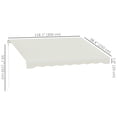 thumbnail image 3 of Outsunny 10' x 8' Electric Retractable Awning w/ Remote Controller, Cream White, 3 of 10