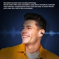 thumbnail image 3 of Single Ear Clip Bone Conduction Headphone, F20 BT V5.2 Open Ear Earbuds with LED Power Display, Clip on Earbuds with 88H Playtime, IPX6 Waterproof, Built in Mic, 3 of 8