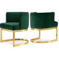 thumbnail image 1 of Gianna Green Velvet Dining Chair-Color:Green Velve, 1 of 5