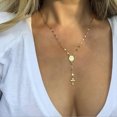 thumbnail image 1 of SIfdSeng Women's Golden Cross Necklace Ordinary Creative Retro Sweater Chain, 1 of 6