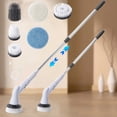 thumbnail image 4 of Cordless Electric Spin Scrubbers For Cleaning Shower With 6 Brush Heads, Electric Spin Scrubber Cordless Rechargeable With Adjustable Extension Power Shower Scrubber For Bathroom, Tub, Tile, Floor, 4 of 9