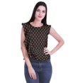 thumbnail image 1 of Moomaya Hauts Sans Manches en Jersey de Coton à Volants Femmes Blouse d'Été Imprimée Femmes, 1 of 4