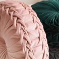 thumbnail image 3 of EIMELI Coussin Rond de Couleur Unie Coussin de Sol Plissé Diamètre 38 * 10CM, 3 of 8