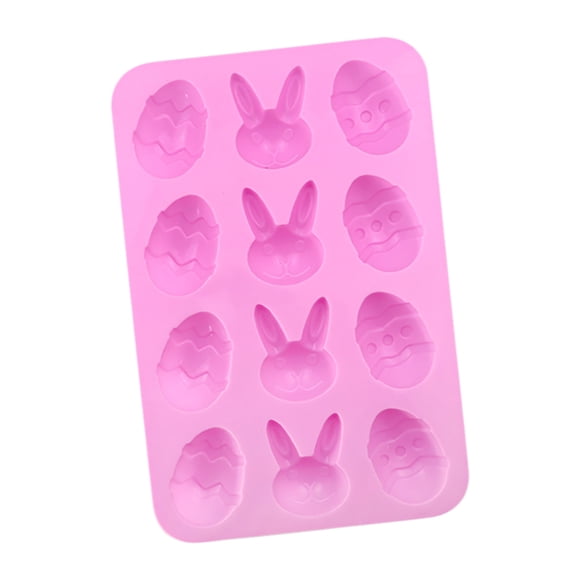 Binwennn Plaque de Cuisson pour Biscuits Antiadhésive Moule à Gâteaux 6 Œuf de Pâques Silicone Lapin Silicone pour Chocolat Moule de Cuisson en Forme d'Œuf Résine Gâteau Chocolat Moule à Bonbons en Silicone pour Fête de Pâques