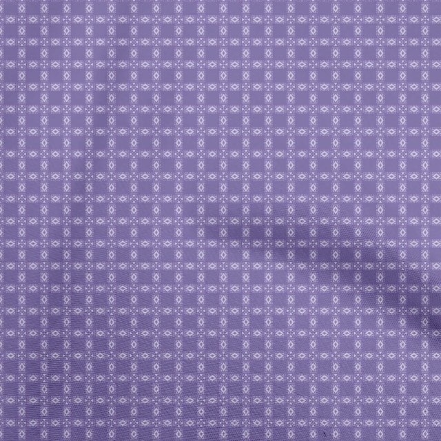 oneOone Polyester Spandex Pastel Purple Fabric Geometric Sewing Material Print Fabric By The Yard 56 Inch Wide