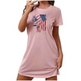 thumbnail image 1 of Chemises à Manches Courtes pour Femmes, Chemise de Nuit Courte Ample pour Femmes avec Imprimé sur la Poitrine, Robe de Nuit à Manches Courtes, Chemises de Nuit pour Femmes Douces, Chemises de Nuit pour Femmes Douces, Chemises à Manches Courtes pour Femmes, 1 of 7