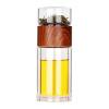 PEONAVET Vacuum Flask Tea Infuser Tea Infuser With Tea Filter Glass Tea Infuser Bottle Portable Tea Separator Tea Cup Double Glass Tea Infuser Bottle
