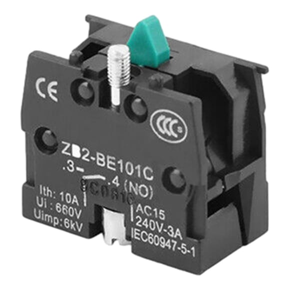 10A 600V Push Button Joystick Switch ZB2BE101C BE102C with Normally Open and Normally Closed Contacts for Machinery
