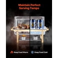 thumbnail image 4 of VEVOR 4 Qt 2 Pack Rectangle Chafing Dish Buffet Set Half Size Pan Stainless Steel Gold, 4 of 9