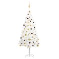 thumbnail image 1 of vidaXL Artificial Pre-lit Christmas Tree with Ball Set White 210 cm, 1 of 5