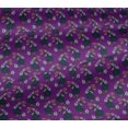 thumbnail image 5 of oneOone Viscose Jersey Fabric Leaves & Floral Block Decor Fabric Printed BTY 60 Inch Wide, 5 of 5