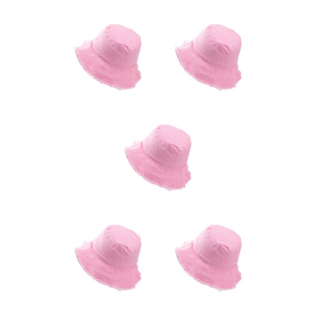 maskred Stay Sun Safe And Stylish With Bucket Hat For Outdoor Adventures M Easy To Wear pink 5Set