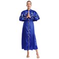 thumbnail image 1 of Manyakai Women Graduation Gown Judge Pastor Robes Long Sleeve Halloween Theme Party Performance Blue S, 1 of 7
