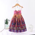 thumbnail image 2 of Ketyyh-chn99 Robe d'Été Robe d'Été Bébé Fille Manches Longues Vêtements Courts Tout-Petit Enfants Robe Nuisette Robe de Plage Violet,7 Ans, 2 of 5