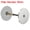 Silver, variant on Unique Bargains Door Hole Cover Plate, 1 9/16' Deadbolt Cover Plate, Brushed Satin Nickel