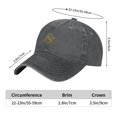 thumbnail image 4 of ZICANCN Adjustable Baseball Cap Women, Character & Patterns Hats for Men Adult Washed Cotton Denim Baseball Caps Fashion, Deep Heather, 4 of 6