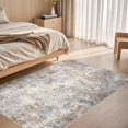 thumbnail image 3 of x Area Rug Living Room Rugs Washable Neutral Modern Abstract Soft Thin Large Rug Indoor Floor No Slip Rug Carpet for Bedroom Under Dining Table Home Office Decor Grey, 3 of 9