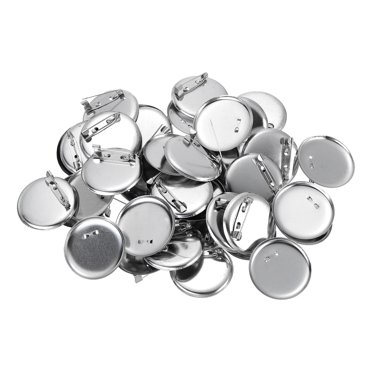 80 Pcs Épingles à Badges, Épingles de Sûreté 35mm Épingles à Badges Étiquette de Nom Bandes Plates en Vrac Petites pour Vêtements Bricolage, Blanc