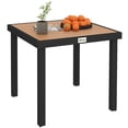 thumbnail image 1 of Outsunny Table à Manger d'Extérieur pour 4, Table de Patio Carrée avec Pattes en Aluminium, 1 of 10