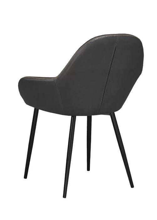 Plata Import Burson Arm Chair in Black for Dining Area