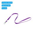 thumbnail image 4 of Unique Bargains Polyester Flat Strap Neck Lanyards with Clip Swivel Hook Purple 20 Pack, 4 of 5