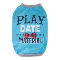 thumbnail image 2 of CBFFDC Letter Print Pet Clothes Adorable Letter Print Pet T shirts Threaded Neckline Two Legged Design Soft Comfortable Summer Puppy Clothes, 2 of 6