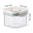 thumbnail image 2 of TopLLC Storage Bins Réservoir de Stockage à Pression Farine Collations Boîte de Rangement Multigrains Plastique Lait en Poudre pour Enfants Grand Poudre de Riz Réservoir Scellé Sacs de Rangement, 2 of 2
