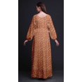 thumbnail image 3 of Bimba Robe Maxi à Manches Longues pour Femmes en Georgette Mousse à Imprimé Floral de Roses et de Renoncules, Taille Élastique - X-Grand, 3 of 5