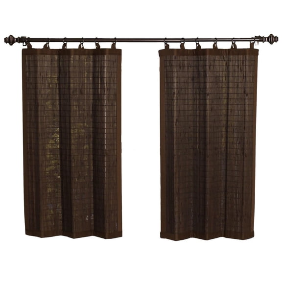 Versailles Brise-Brise en Bois de Bambou à Anneaux 48po x 36po