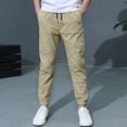 thumbnail image 2 of QIPOPIQ Pantalon Jogger Extensible à Enfiler pour Garçons Liquidation, 2 of 3