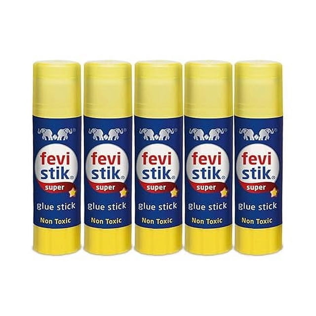 Fevistik Super Glue Stick Non-Toxic Transparent Adhesive 15GM - Pack of 5