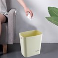 thumbnail image 4 of TopLLC Garbage Can, Trash Can, Kitchen Trash Can Rectangular Open Top Waste Bin Suitable For Home Bathroom Kitchen Bedroom Office Waste Bin Modern Design Plastic Waste Bin rubbish bin, 4 of 7