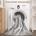 thumbnail image 3 of 9x12 Area Rug Living Room Rugs - Washable Neutral Modern Abstract Soft Thin Large Rug Indoor Floor No Slip Rug Carpet for Bedroom Under Dining Table Home Office Decor - Grey, 3 of 8