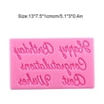 thumbnail image 2 of Fondant Molds Kitchen Baking Accessories Cartoon Happy Birthday Design Embossed Mould Chocolate Making Die Household Restaurant, 2 of 6