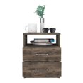 thumbnail image 4 of TUHOME Napoles Night Stand - Dark Brown  Engineered Wood - For Bedroom, 4 of 7