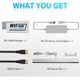 thumbnail image 2 of 4 in 1 Wii Replacement Cables Set, PORTHOLIC Wii AC Power Adapter + Wii to hdmi Converter+ Wired Motion Sensor Bar and Composite Audio Video Cable for Nintendo Wii, 2 of 7