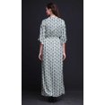 thumbnail image 3 of Bimba Robe Longue en Rayonne Tie & Dye Shibori pour Femmes Boho Plage Cocktail Fête Maxi Robe Fendue-TG, 3 of 6