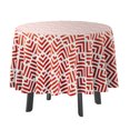 thumbnail image 1 of Vargottam Nappe Ronde Intérieure/extérieure 58 Pouces Nappe Ronde Imperméable pour Couples, Imprimé/été pour Cour Arrière Circulable/barbecues/pique-Nique - Rouge, 1 of 8