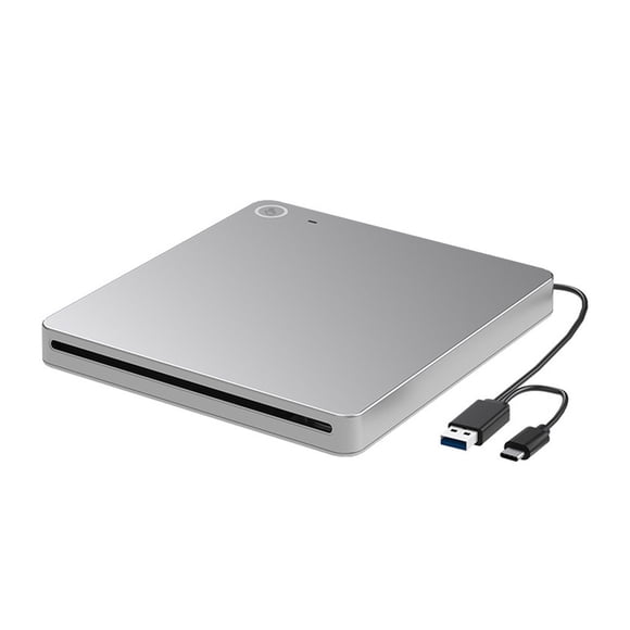 External DVD Burner Drive USB 3.0 Type-C Optical Drive Writer Portable CD/DVD Player for Laptop ,Easy Setup