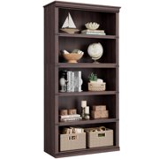 EDTara Tall Rustic Farmhouse Bookshelf, 3/5-Tier Wide Book Shelf, Modern Floor Standing Display and Storage for Home Office