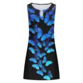 thumbnail image 4 of RKSTN Robe d'Été pour Femmes, Robe Débardeur d'Été Décontractée Ample à Imprimé Floral pour Femmes, Robe de Plage Ajourée Sans Manches, Robes de Plage, Robes Grande Taille pour Femmes, 4 of 5