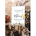 thumbnail image 3 of Darling Souvenir MADE WITH LOVE Personalized Welcome Sign/ Banner, Welcome To Our New Beginning Custom Wine Glass With Flowers Wedding, Engagement Party Sign - 18x12, 3 of 5